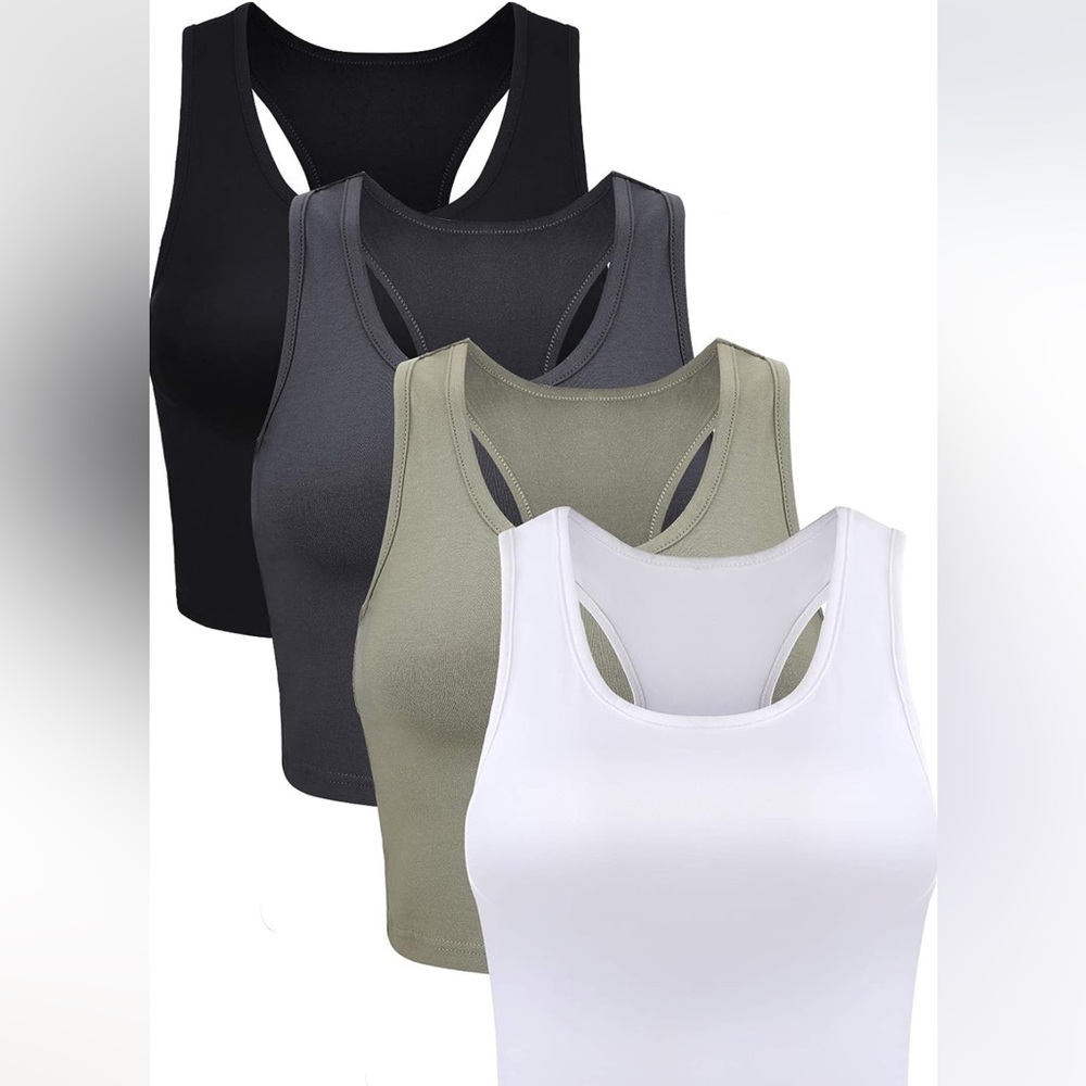 SET OF 4 CROP TOPS